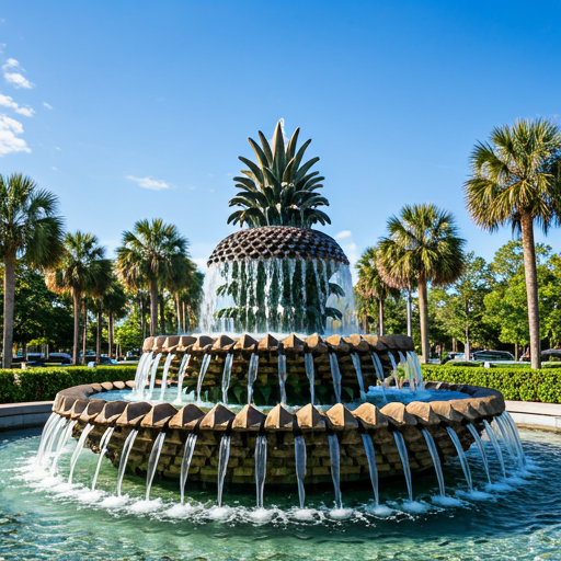Pineapple Fountain in Charleston